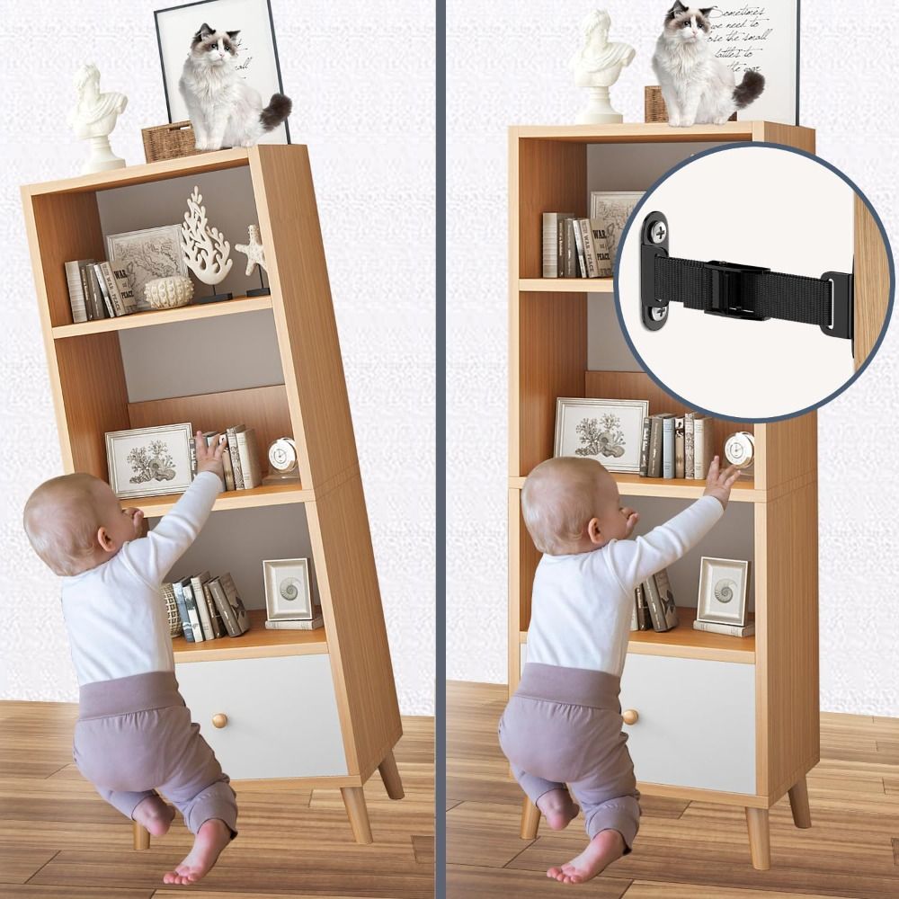 Earthquake Anchor Strap - Earthquake Proof Furniture Anchors Child Proofing