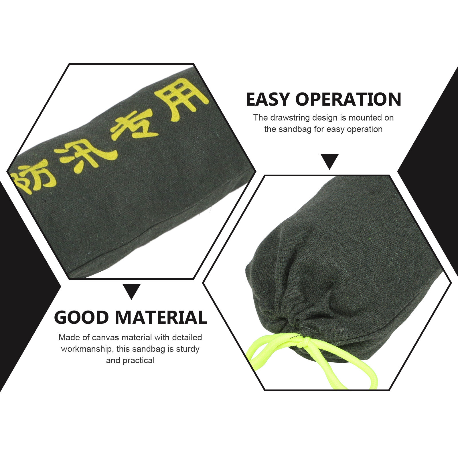 2Pcs Thickened Canvas Sandbags - огляд і ціна Flood Barrier Bag