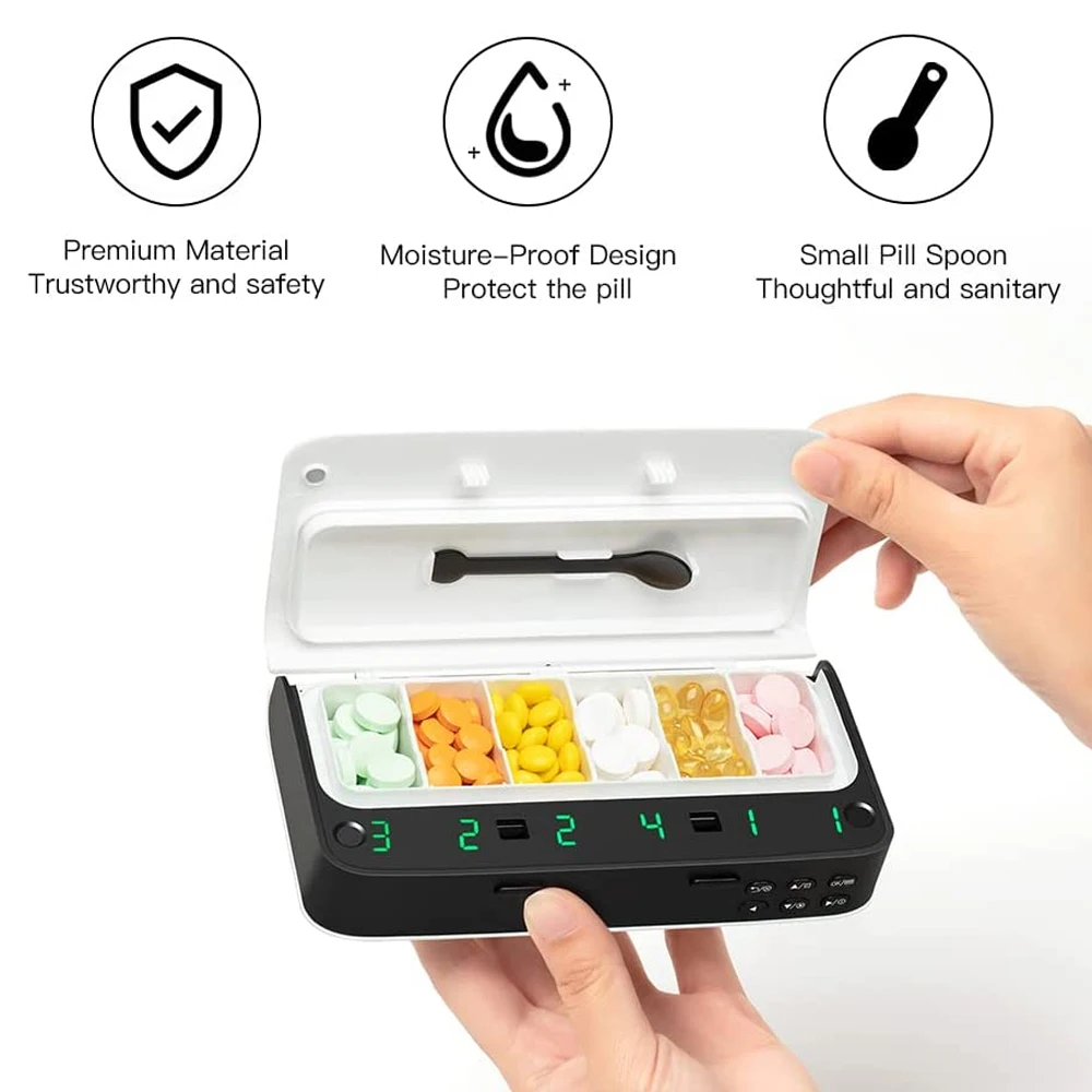 Pill Dispenser with Alarm Dail - огляд і ціна Medicine Cabinet Lock