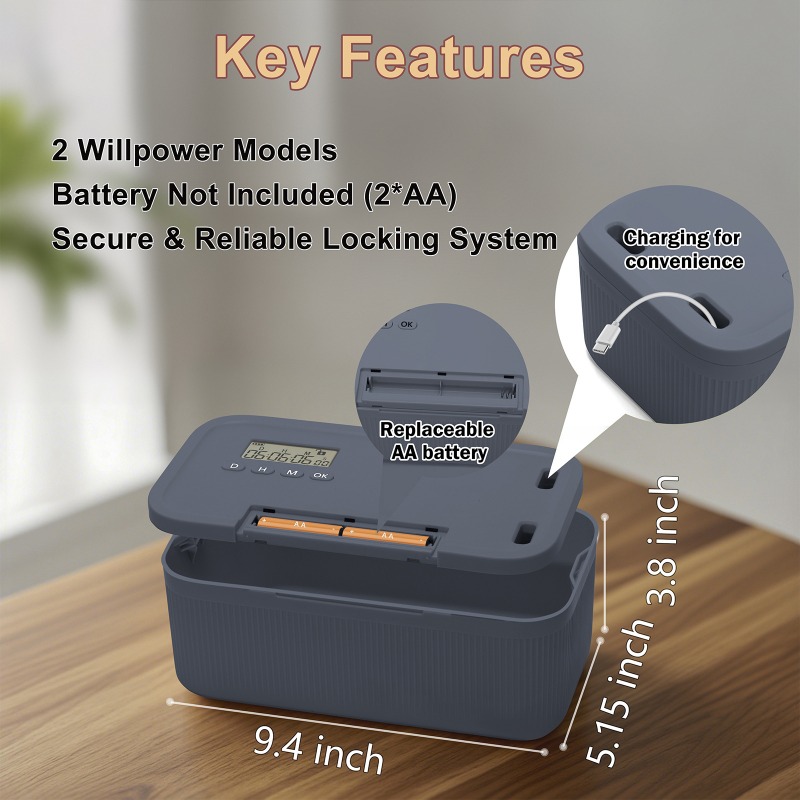 Lock Box with Timer Phone Lock - огляд і ціна Medicine Cabinet Lock