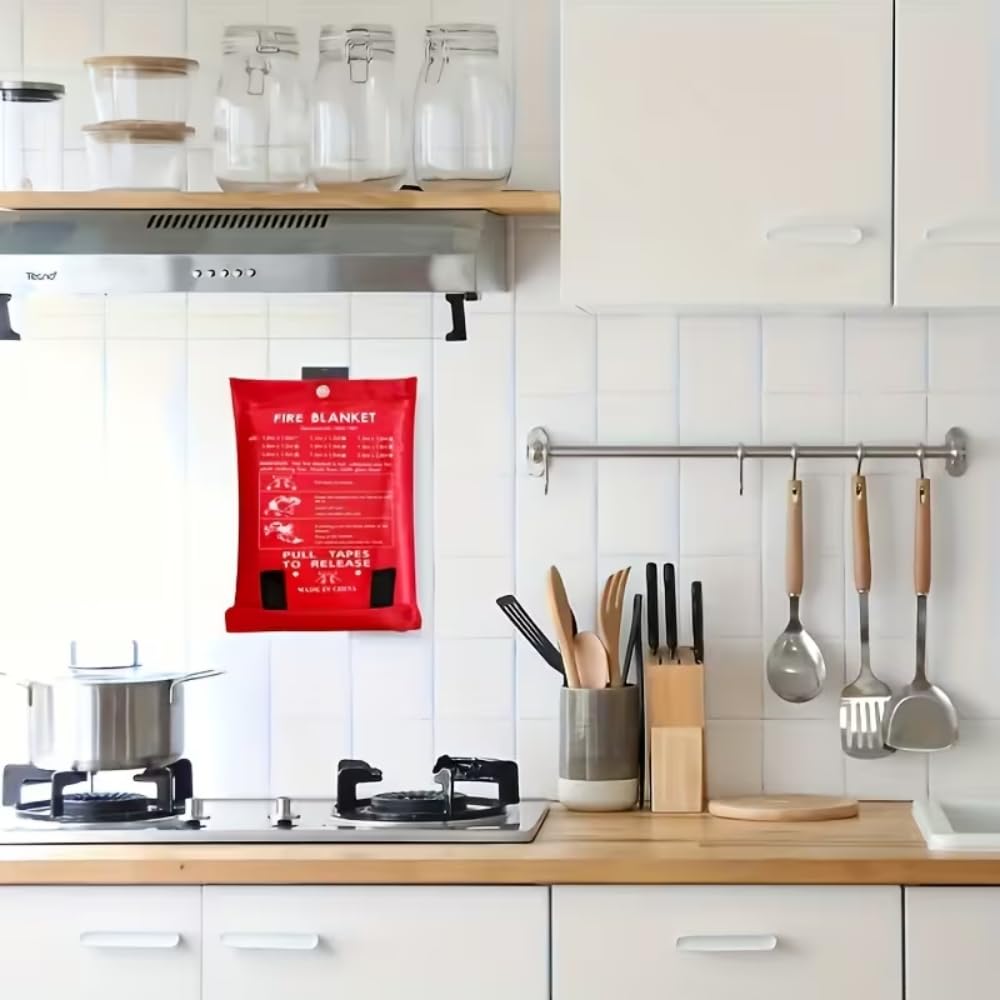 Heat Resistant Emergency Fire  - огляд і ціна Fire Blanket Kitchen