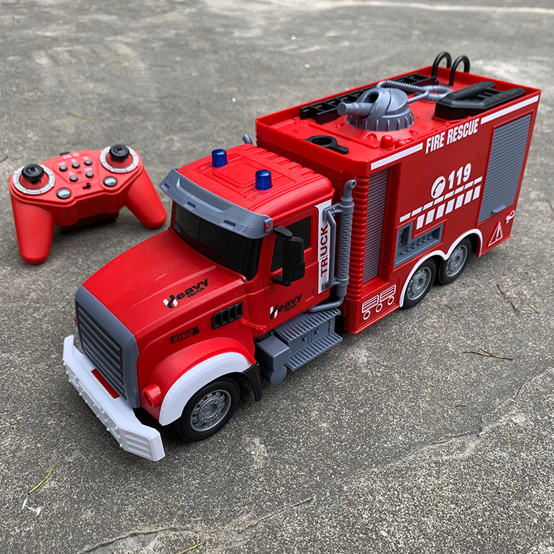 2.4G RC Fire Engine Car with S - огляд і ціна Fire Escape Ladder