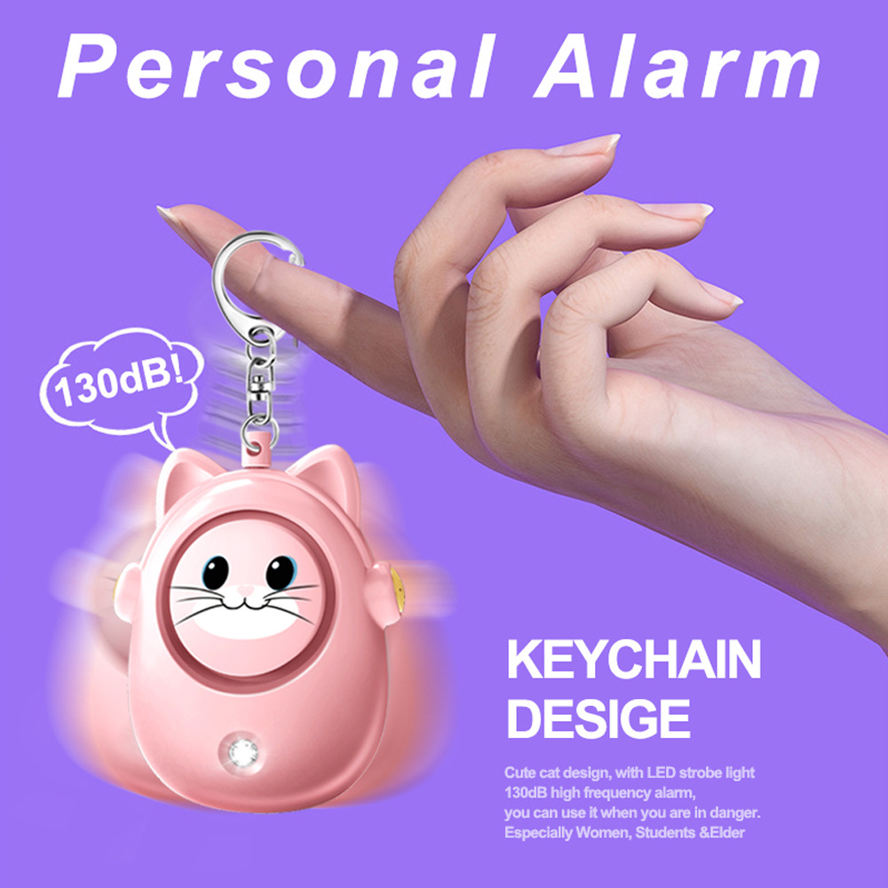 H8 2024 New Cute Cat Personal  - огляд і ціна Personal Alarm Keychain