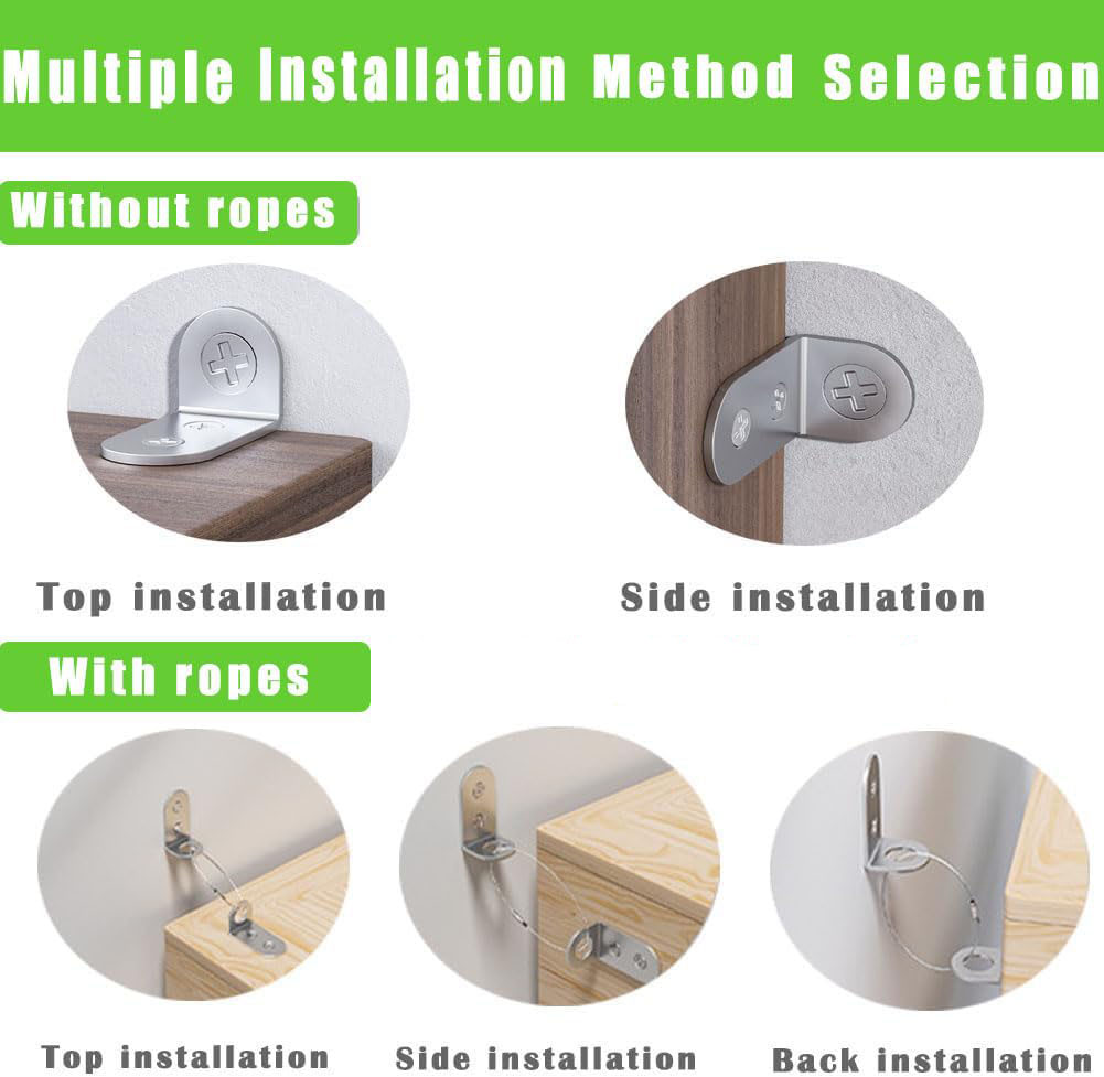 4pcs Furniture Anchors Earthqu - огляд і ціна Earthquake Anchor Strap