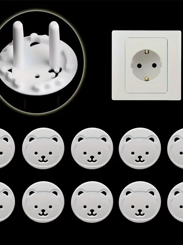 15pcs Bear EU Power Socket Ele - огляд і ціна Outlet Cover Baby