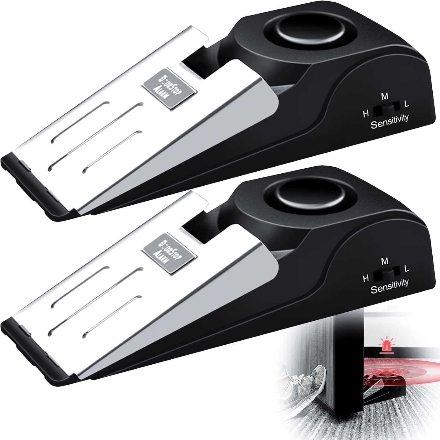1/2Pcs Portable Travel 120 DB  - огляд і ціна Door Stop Alarm